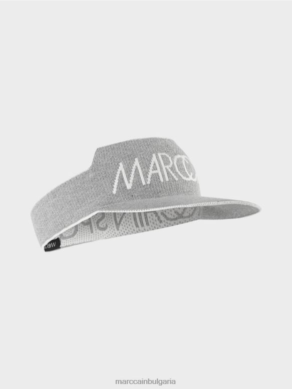 аксесоар сиво F8R8D1695 шапка с козирка от техническа плетка Marc Cain